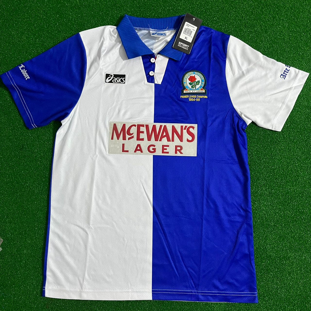 Maillot de football rétro Hakan Şükür Blackburn Rovers Domicile