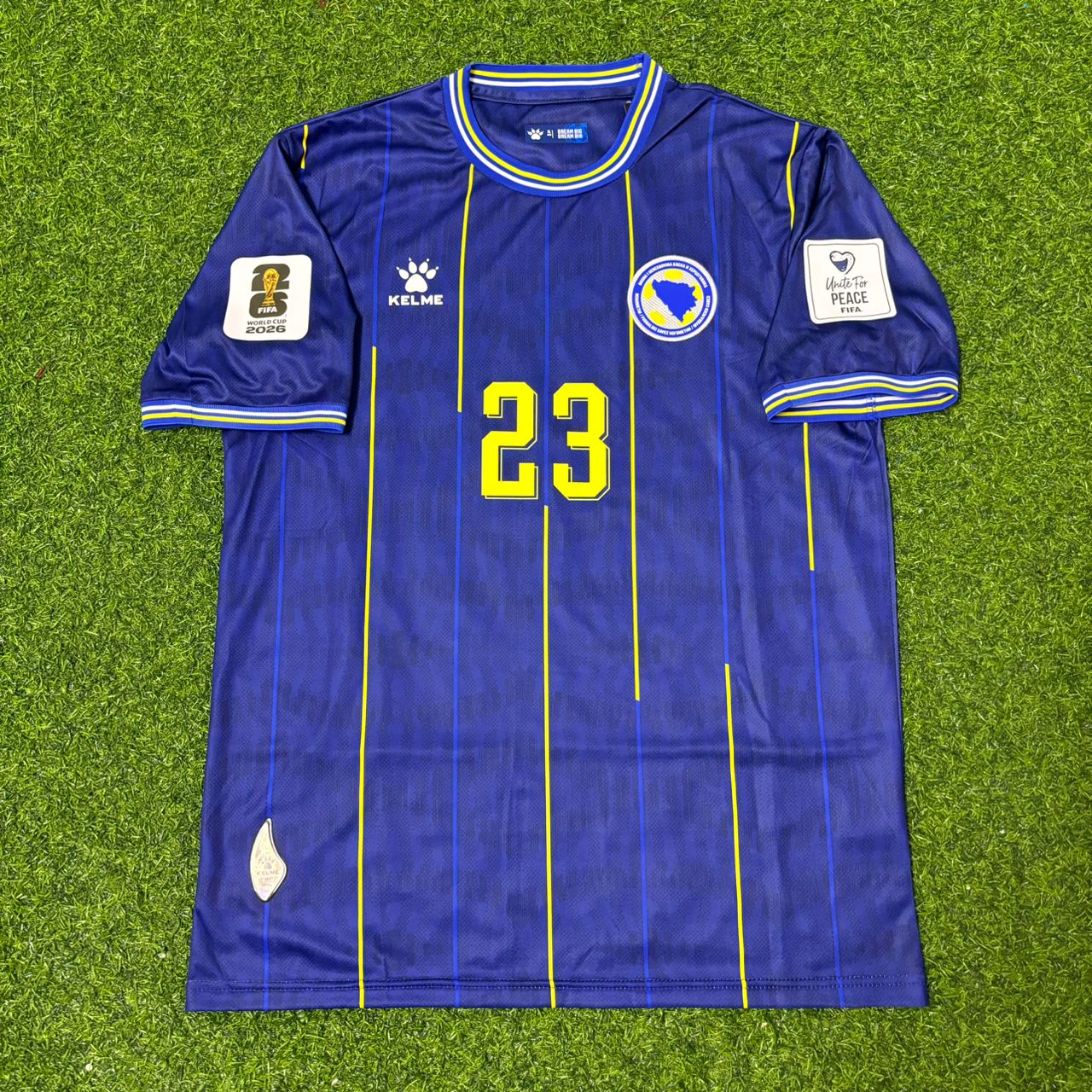 Haris Tabaković Bosnia and Herzegovina 2026 World Cup Dark Blue Football Jersey