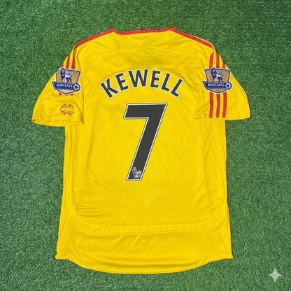 Liverpool 2006/07 Yellow Retro Football Jersey – Harry Kewell