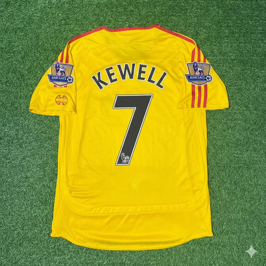 Liverpool 2006/07 Yellow Retro Football Jersey – Harry Kewell