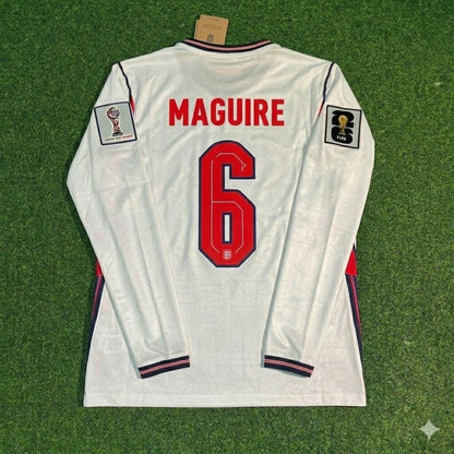 Harry Maguire #6 England WM 2026 Heimtrikot Weiß Langarm