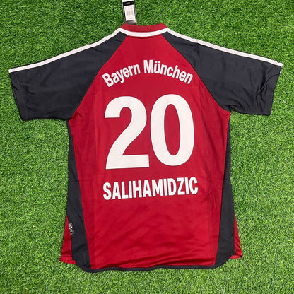 Hasan Salihamidžić FC Bayern München 2001/2002 rotes Retro-Fußballtrikot