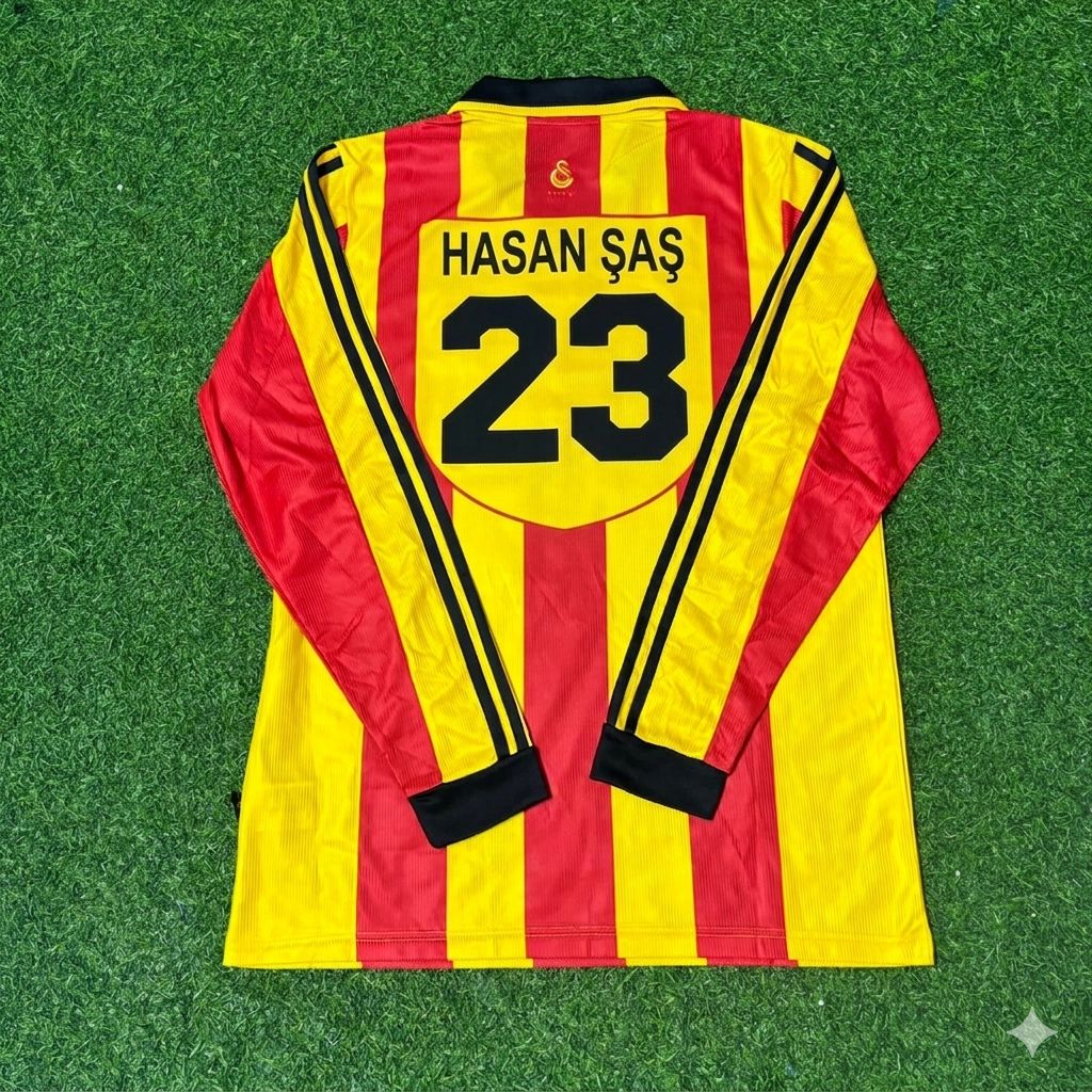 Camiseta de fútbol retro de manga larga del Galatasaray 1999/00 – Hasan Sas