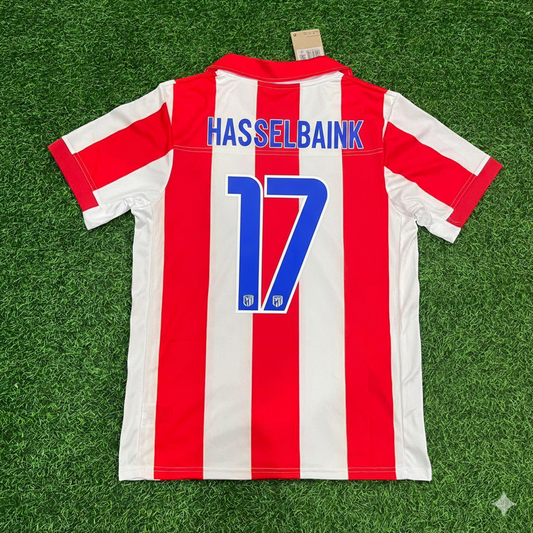 Jimmy Floyd Hasselbaink Atlético Madrid Retro-Fußballtrikot Trikot Maglia Shirt