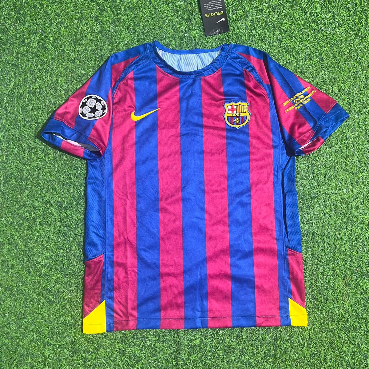 Sebastian Larsson Barcelona 2006 Final Retro Short Sleeve Football Jersey