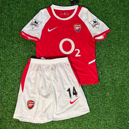 Thierry Henry Arsenal 2002/04 Heim-Kinder-Set – Trikot-Set für Kinder – | KinderTrikot | Maillot Enfant Soccer Shirt