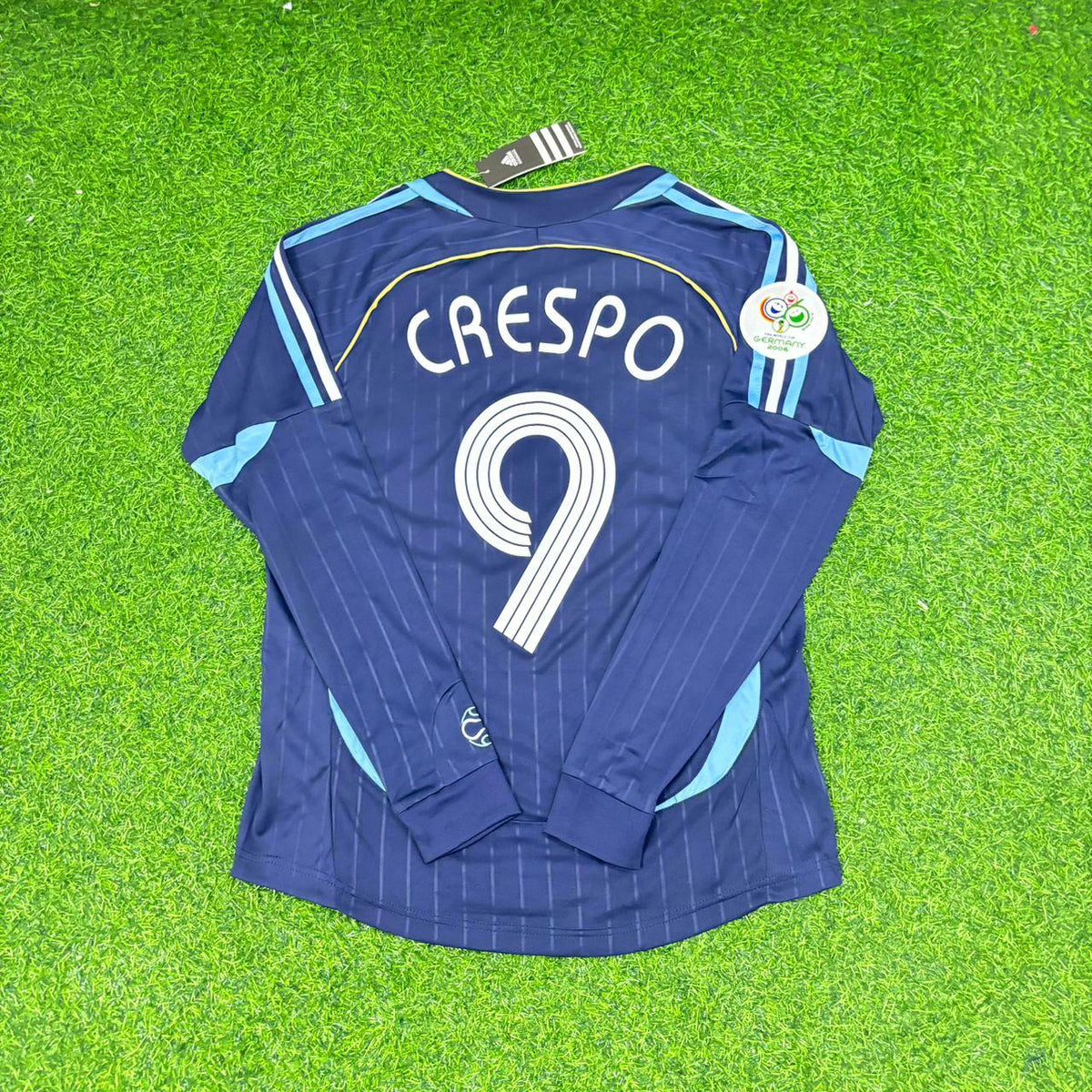 Argentinien 2006 WM Retro-Fußballtrikot Langarm – Hernan Crespo