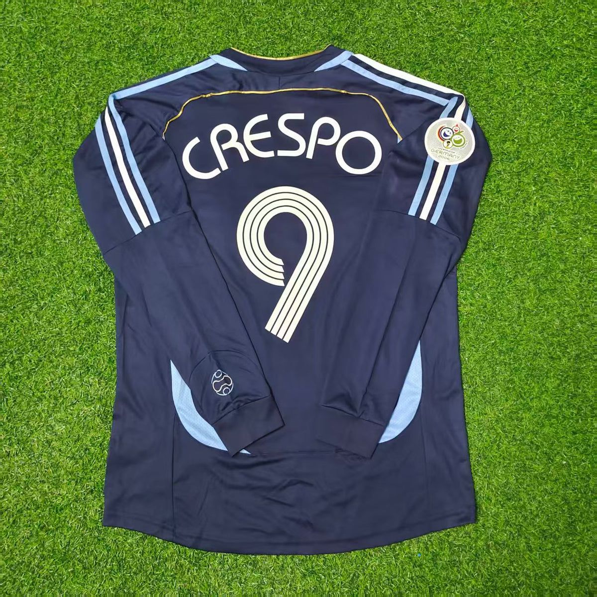 Argentinien 2006 WM Retro-Fußballtrikot Langarm – Hernan Crespo