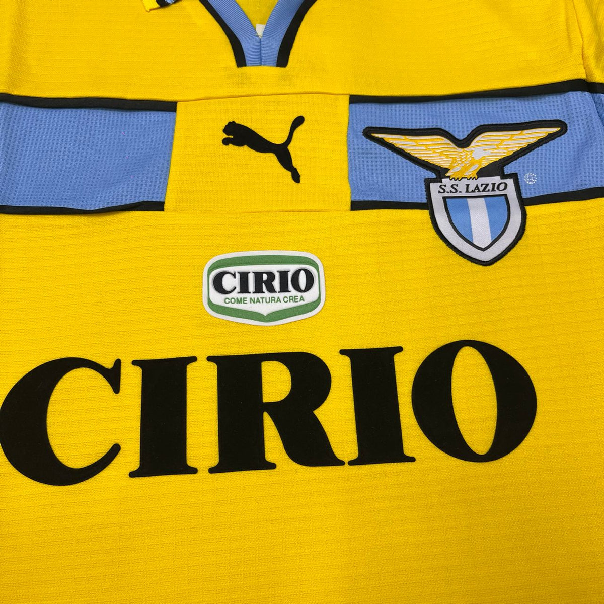 Sinisa Mihajlovic Lazio 1998-2000 Gelbes Retro Fußballtrikot