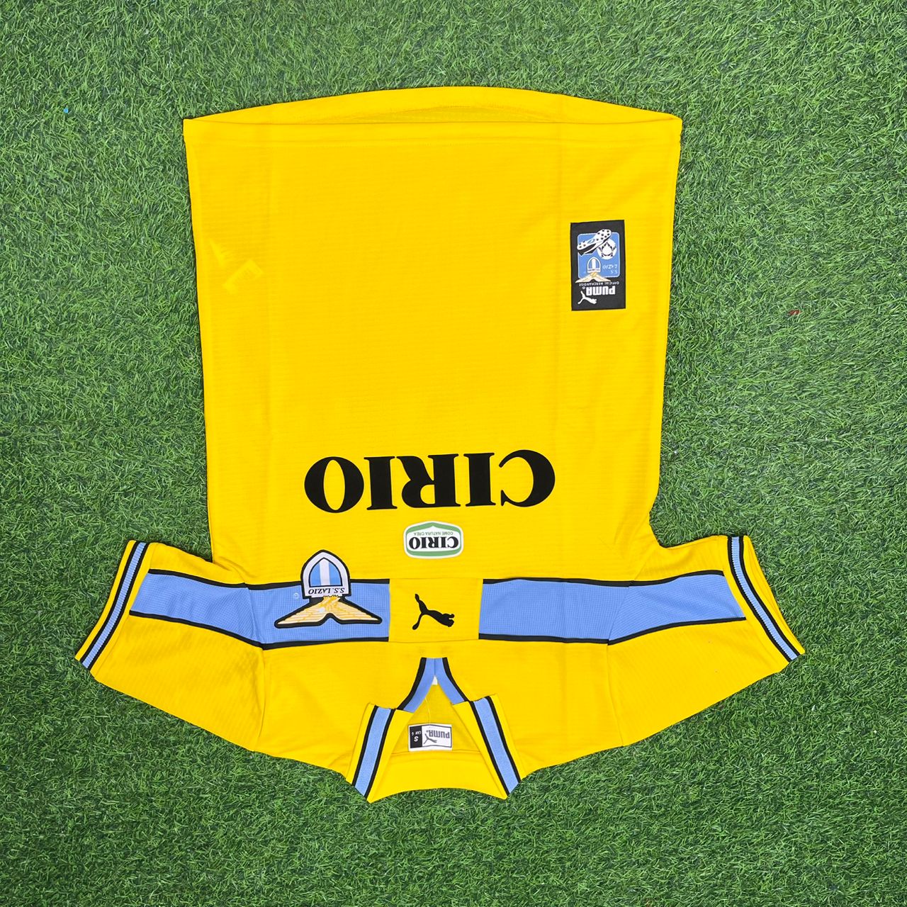Goran Pandev Lazio Yellow Retro Football Jersey