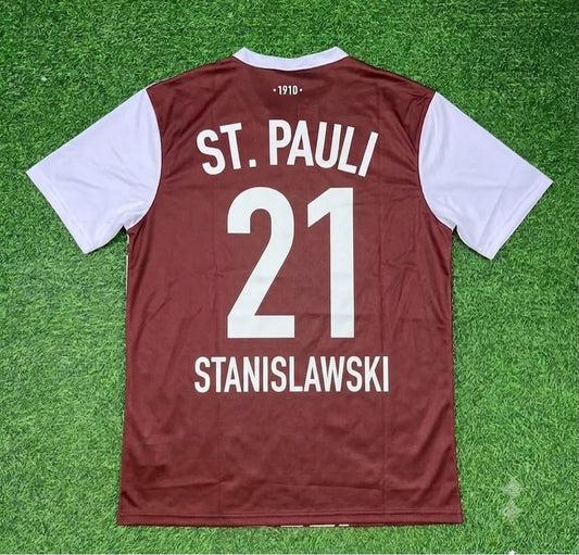 Camiseta de fútbol retro de visitante del St. Pauli 1994 de Holger Stanislawski