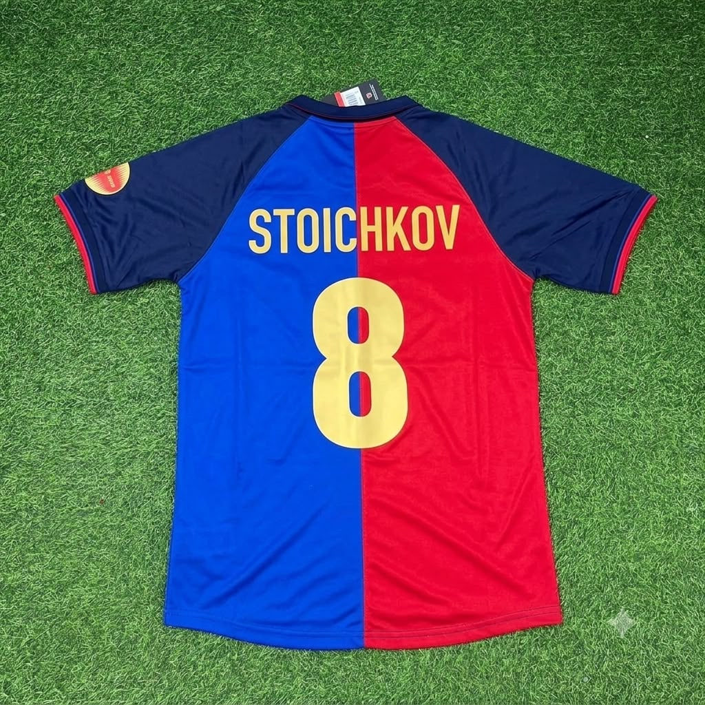 Hristo Stoichkov – Barcelona Special Retro Kit Jersey – | Trikot | Maillot Soccer Shirt