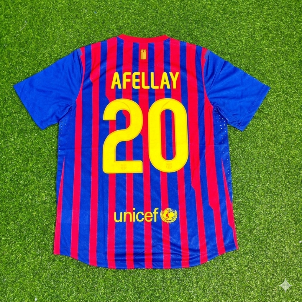 Maillot de football rétro domicile Ibrahim Afellay Barcelone 2011/2012