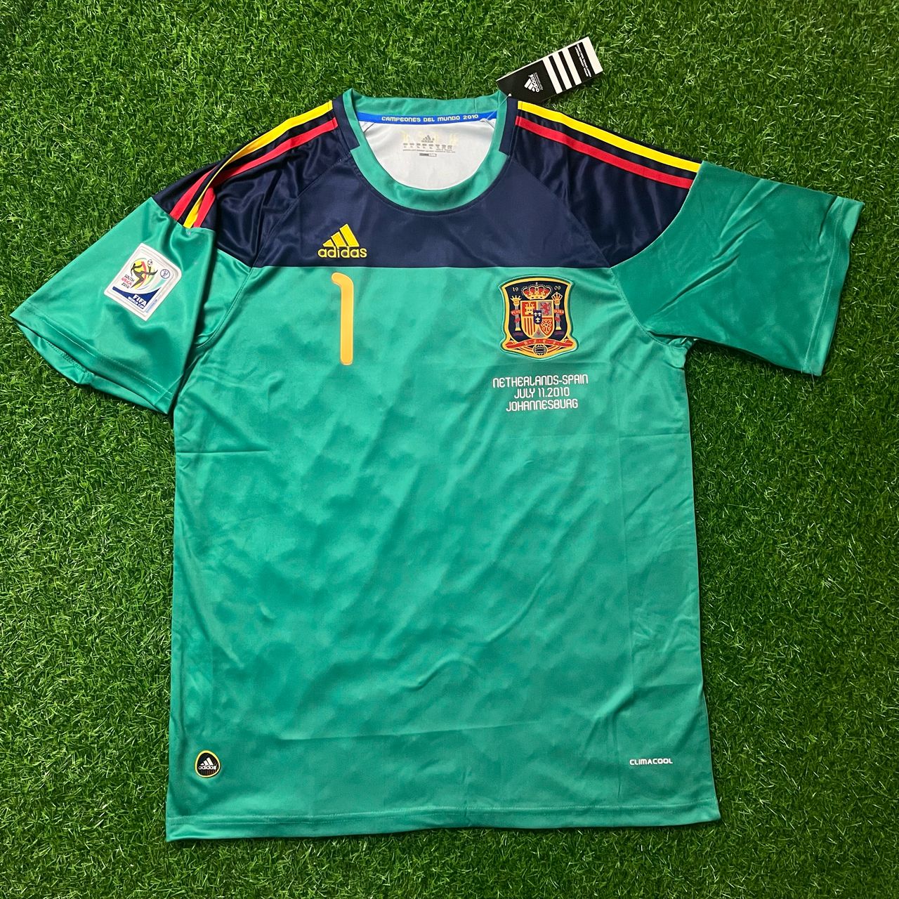 Iker Casillas Spanien 2010 WM Finale Retro Trikot Fußball