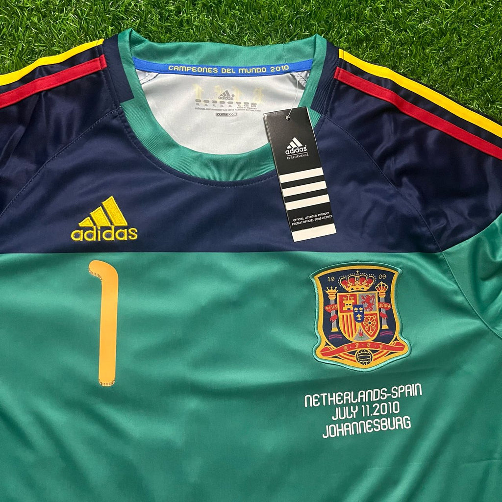 Iker Casillas Spanien 2010 WM Finale Retro Trikot Fußball
