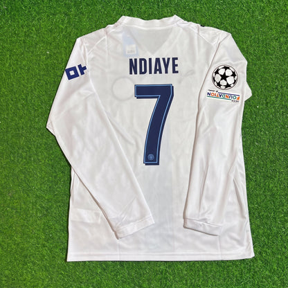 Iliman Ndiaye #7 Manchester City 2026-27 Third New Season Long Sleeve Champions League Patch Jersey Trikot Maillot Soccer Shirt