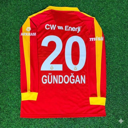 İlkay Gündoğan Galatasaray Legendär Retro Vintage Langarm-Fußballtrikot