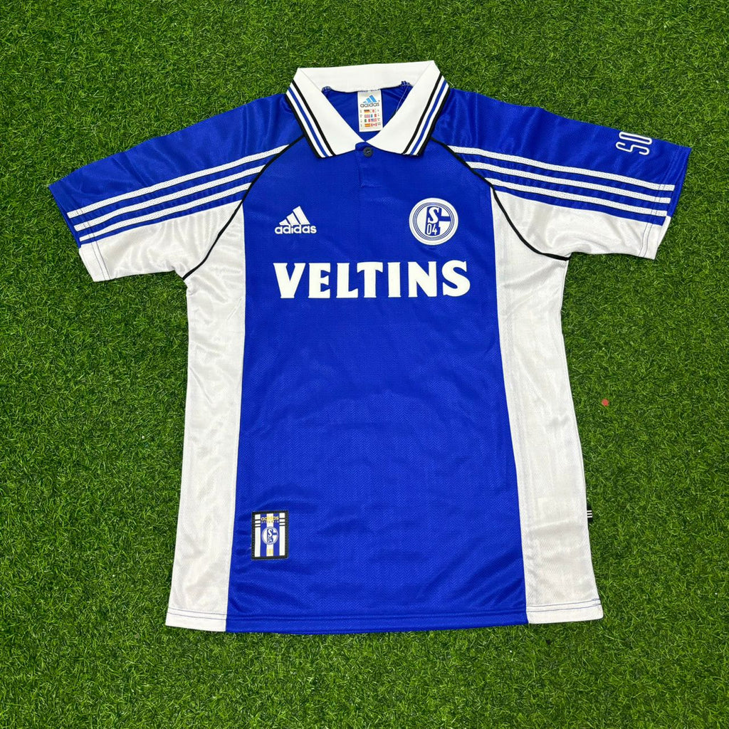 Ingo Anderbrügge FC Schalke 04 1999/2000 Blaues Heimtrikot Retro Fußballtrikot
