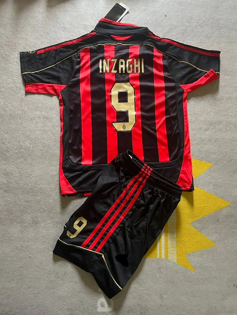 Filippo Inzaghi AC Milan 2007 Kinder Heim Retro Trikot