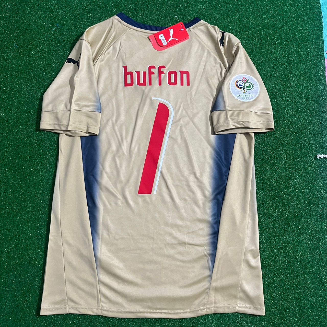 Gianluigi Buffon Italy 2006 World Cup Retro Goalkeeper Jersey