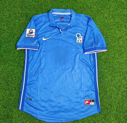 Alessandro Nesta Italien 1998 WM Heim Blau Retro Fußballtrikot