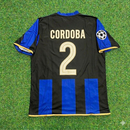 Iván Córdoba #2 Inter Milan 2008-09 Retro Football Jersey Kit