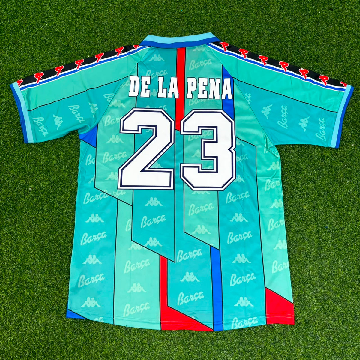 Ivan de la Pena Barcelona 1996 1997 Retro Football Jersey