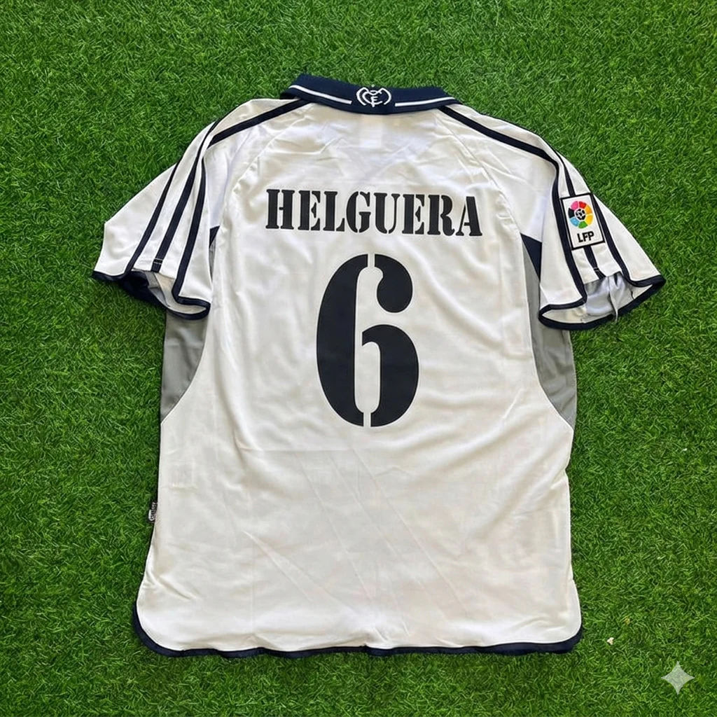 Iván Helguera 6- Real Madrid 2000 Retro Football Jersey