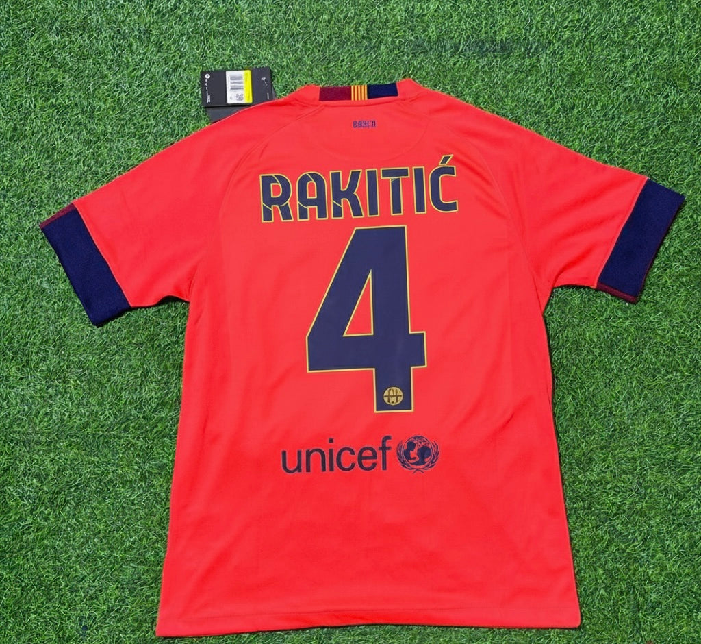İvan Rakitic 4-Barcelona 2014 Kit Season Retro Trikot Maillot Jersey
