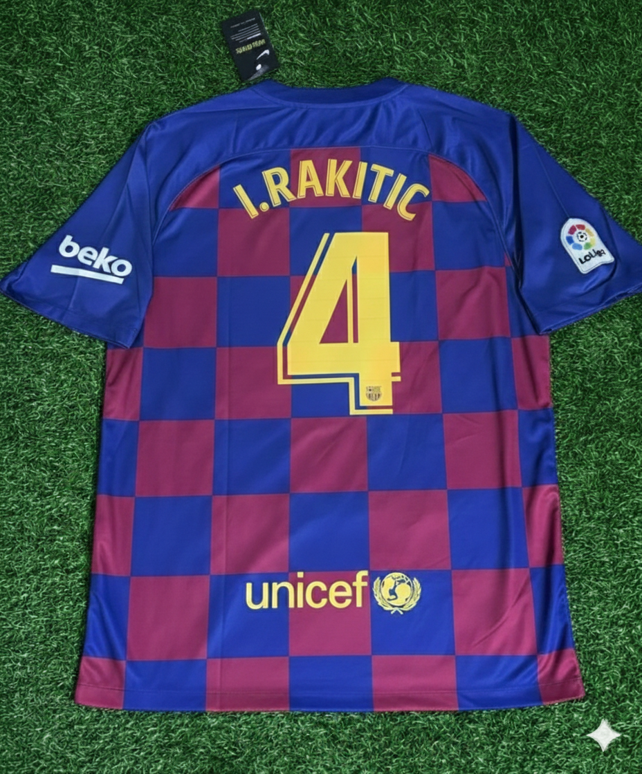 Ivan Rakitic – Barcelona 2019/20 Heim Retro Trikot Fußballtrikot