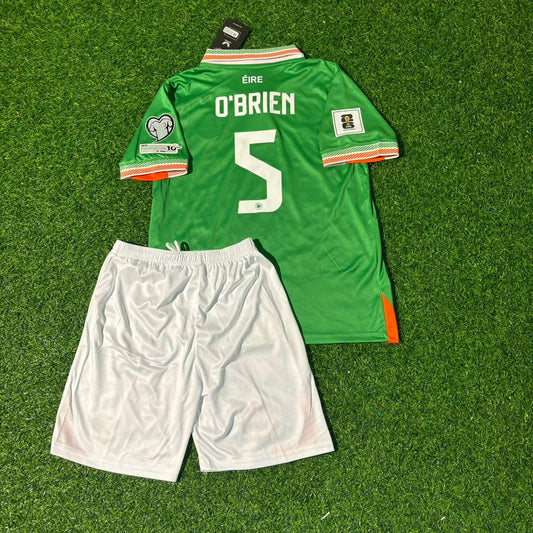 Jake O’Brein Irland Éire Kinder-Fußballtrikot-Set der Nationalmannschaft