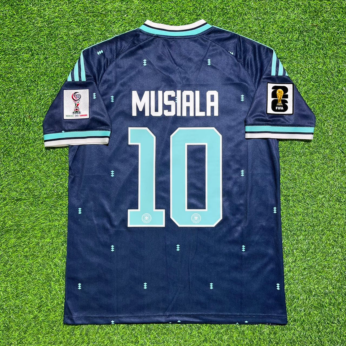 Jamal Musiala #10 Germany 2026 World Cup Away Blue Jersey Trikot