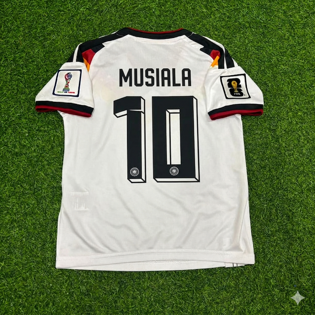 Maillot domicile Jamal Musiala #10 Allemagne Coupe du Monde 2026