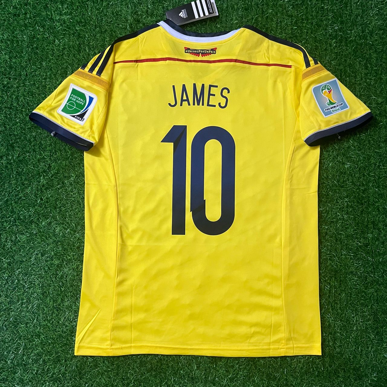 James Rodriguez Colombia 2014 Brazil World Cup Blue Retro Jersey Trikot Maillot