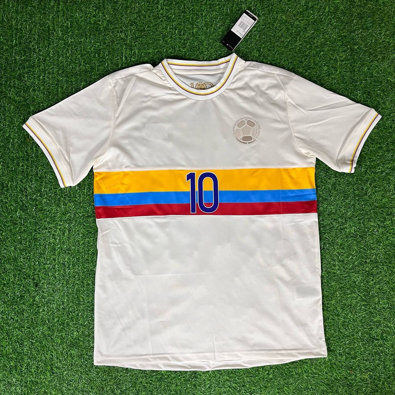 James Rodriguez Colombia White Jersey Camiseta Trikot Maglia Soccer Shirt