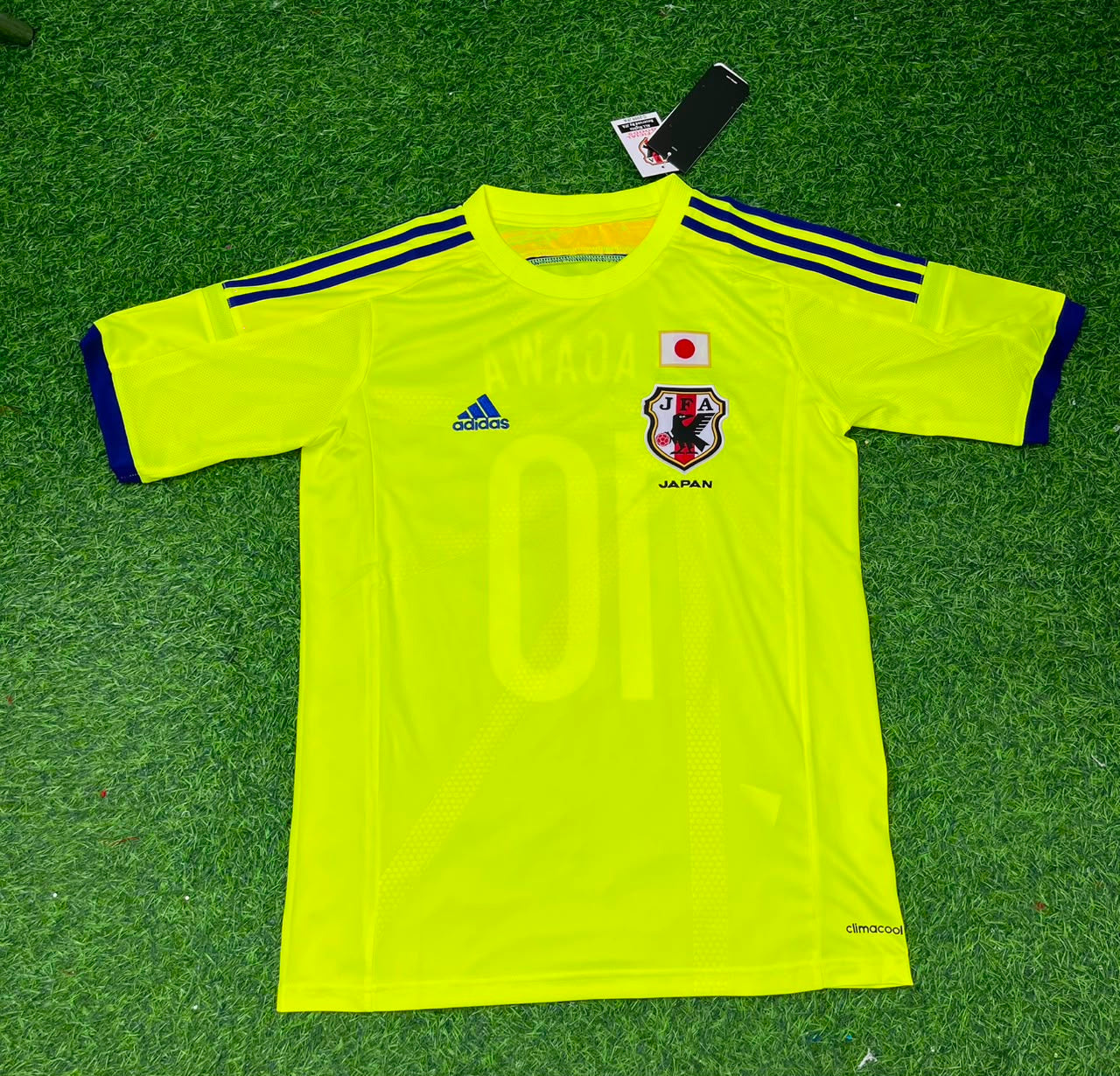 Maya Yoshida Japan 2014 Weltmeisterschaft Gelbes Auswärts Retro-Trikot