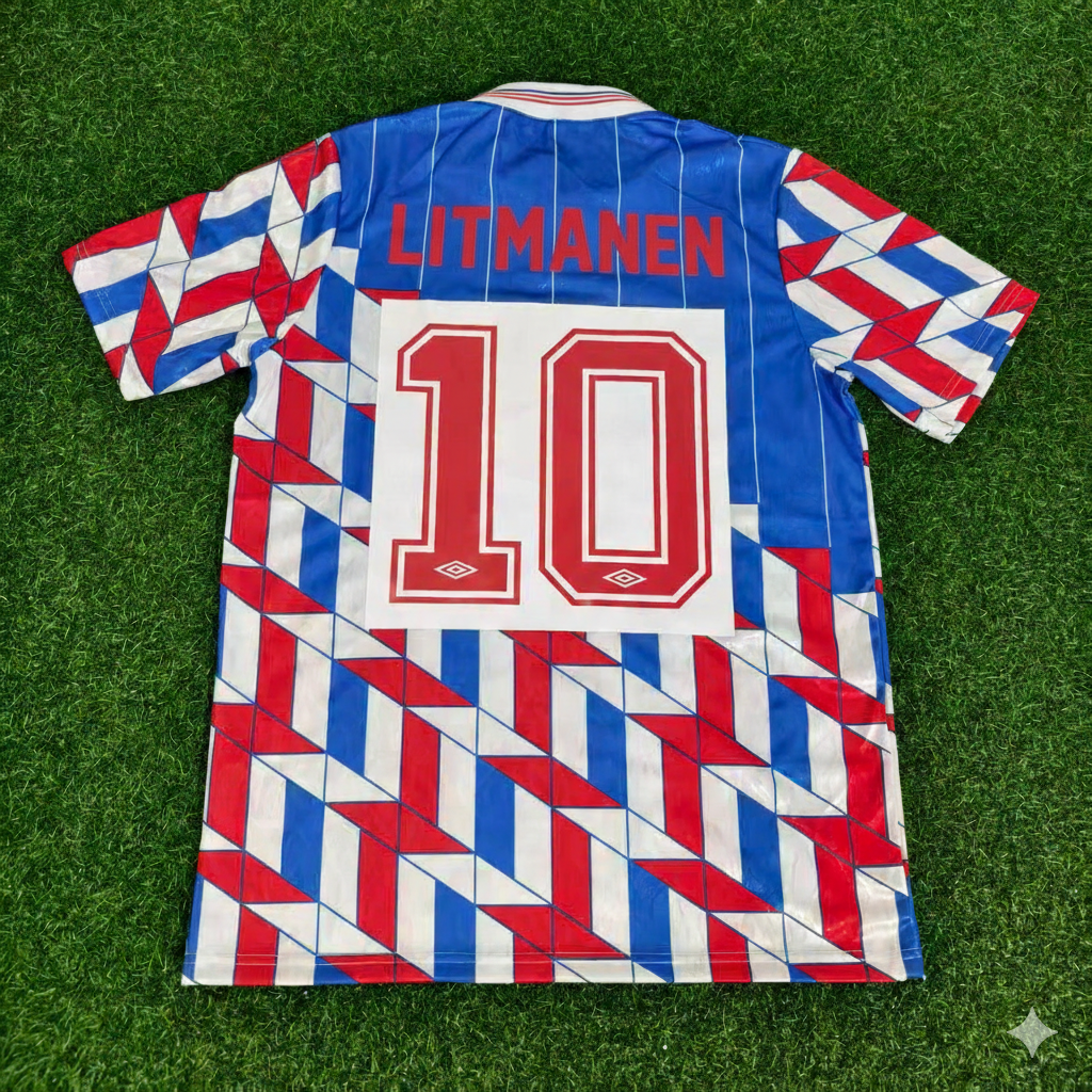 Tenue de football maillot rétro légende Ajax de Jari Litmanen