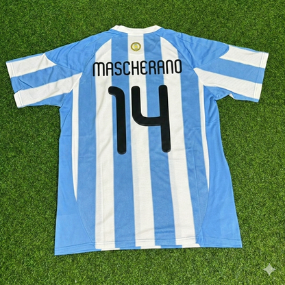 Javier Mascherano 14- 2010 World Cup Argentina Retro Jersey