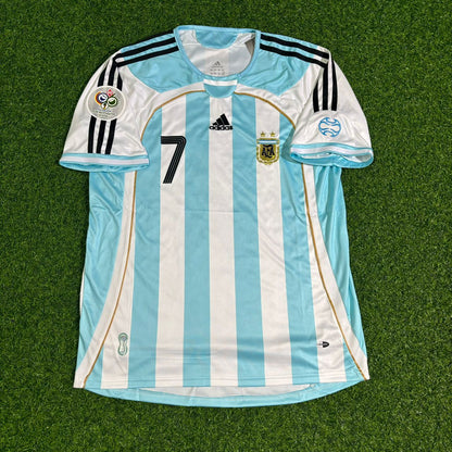 Javier Saviola Argentina 2006 World Cup Retro Football Jersey