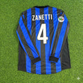 Javier Zanetti - Inter 1998 1999 Retro Jersey Trikot Maillot Maglia Soccer Shirt