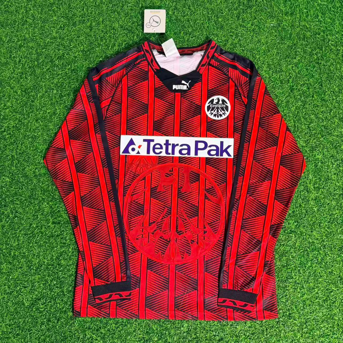 Jay-Jay Okocha Eintracht Frankfurt 1995/1996 Retro Langarm Fußballtrikot