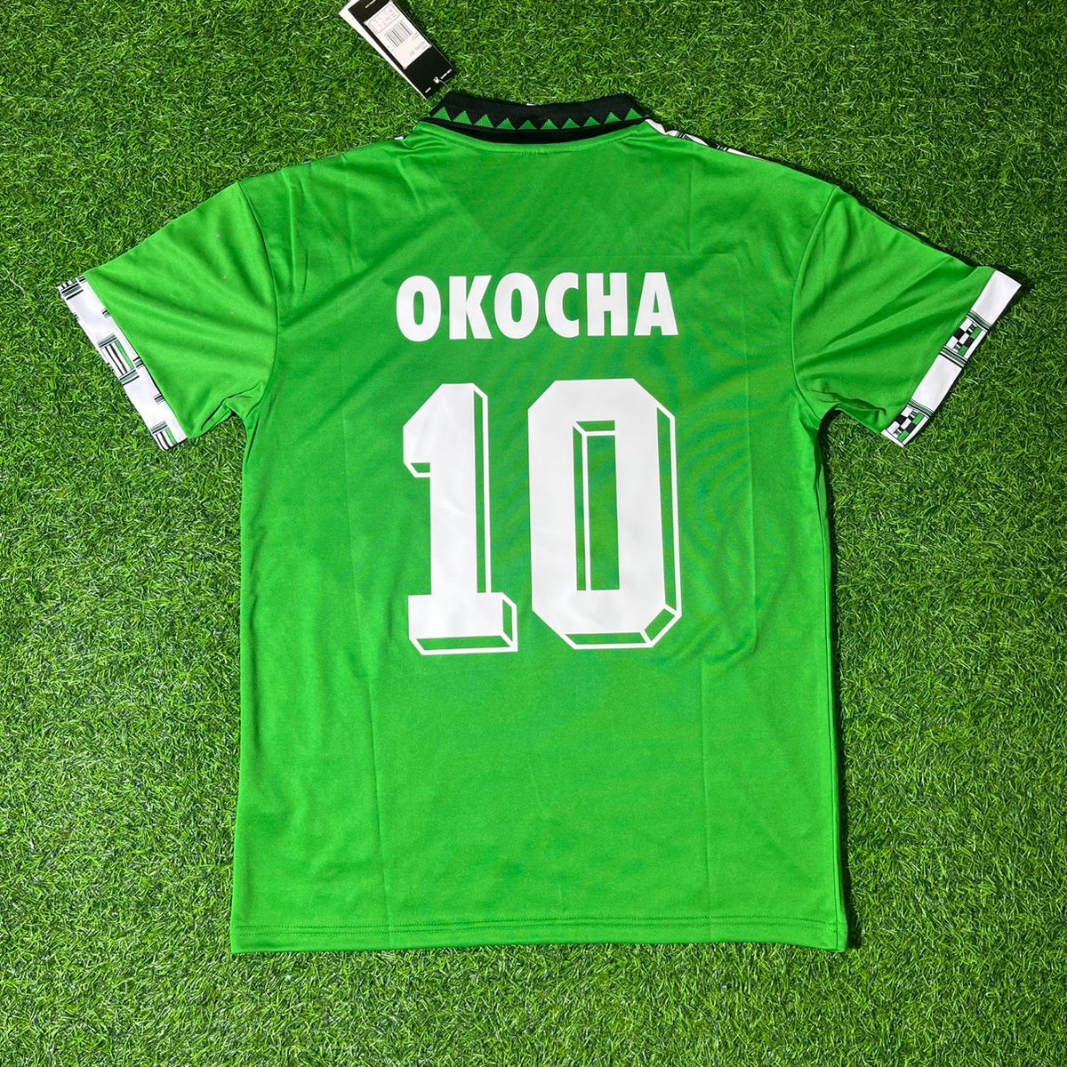 Jay-Jay Okocha Nigeria 2002 World Cup Retro Football Jersey Kit