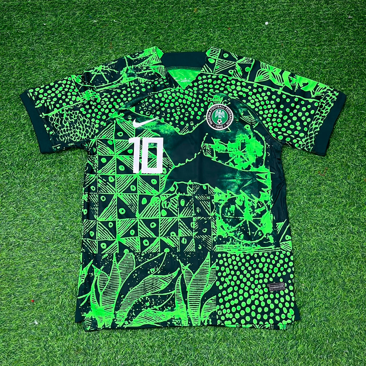 Jay Jay Okocha Nigeria Special Edition Grünes Retro-Fußballtrikot
