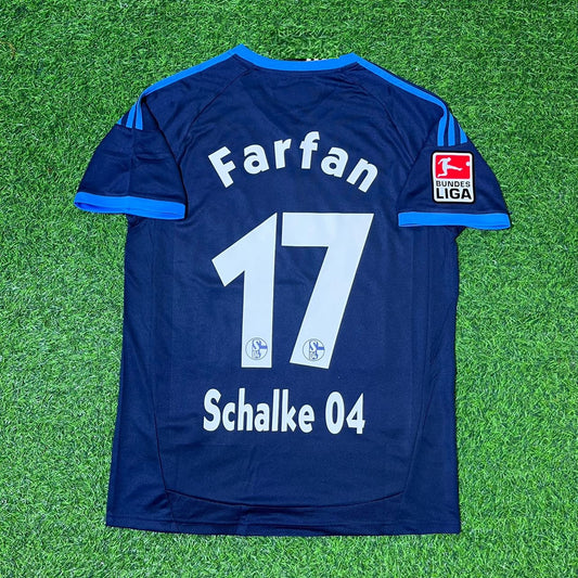 Jefferson Farfan Schalke 04 Retro Away Heimtrikot 10-11 Rot Fußball Trikot