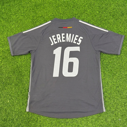 Deutschland 2002 WM graues spezielles Retro-Fußballtrikot – Jens Jeremies