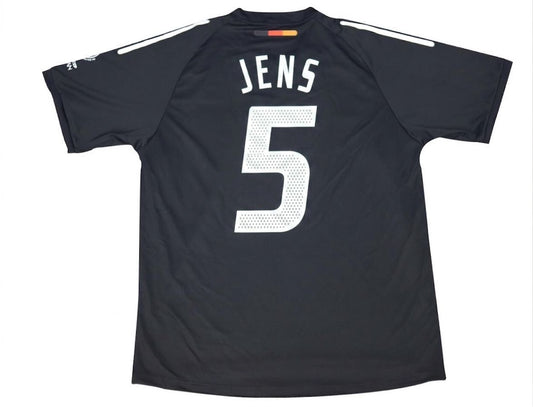 Jens Nowotny Deutschland 2002 Weltmeisterschaft Japan Korea Schwarz Retro Trikot