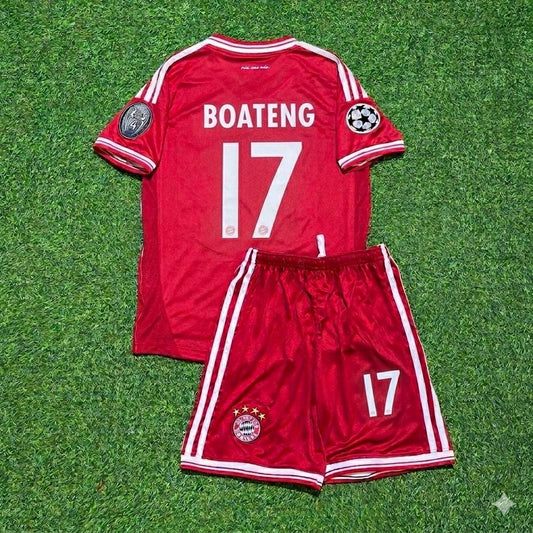 Bayern Munich 2013 Champions League Final Kids Retro Jersey – Jerome Boateng 17