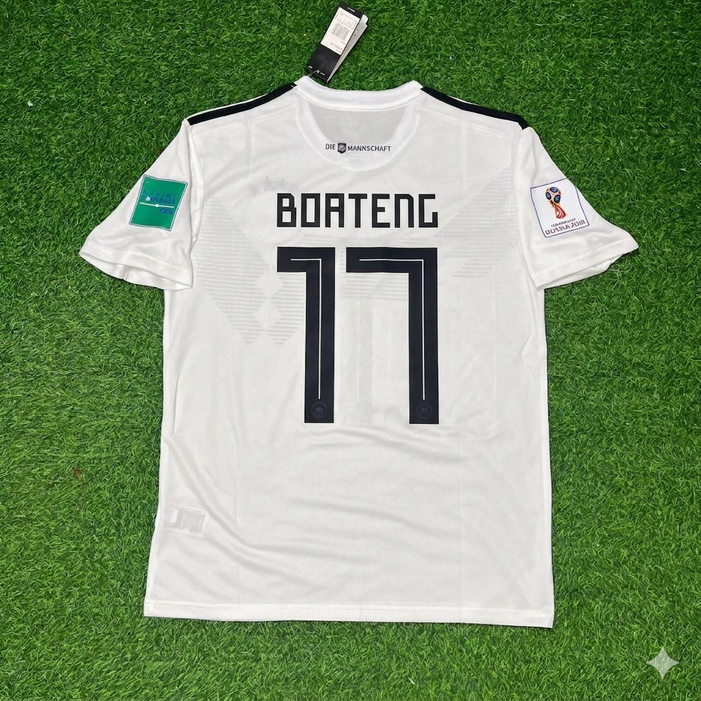 Jerome Boateng Germany Deutschland 2018 World Cup Retro Jersey Trikot