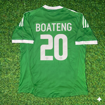 Germany 2012 EURO Green Retro Football Jersey – Jerome Boateng