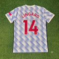 Jesse Lingard Manchester United 2021-2022 Auswärts-Retro-Fußballtrikot der letzten Saison